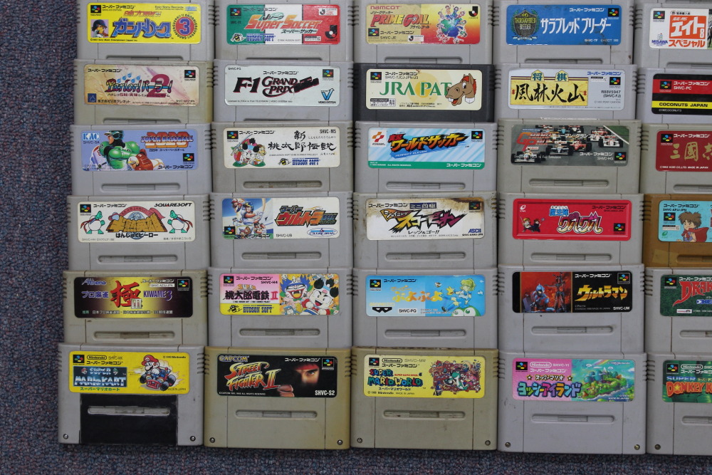 Wholesale Lot of 80 Nintendo Super Famicom Games (Untested / Uncleaned) Nintendo Super Famicom SFC