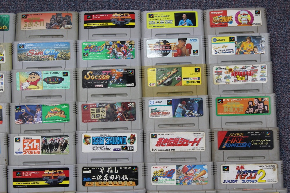 Wholesale Lot of 80 Nintendo Super Famicom Games (Untested / Uncleaned) Nintendo Super Famicom SFC