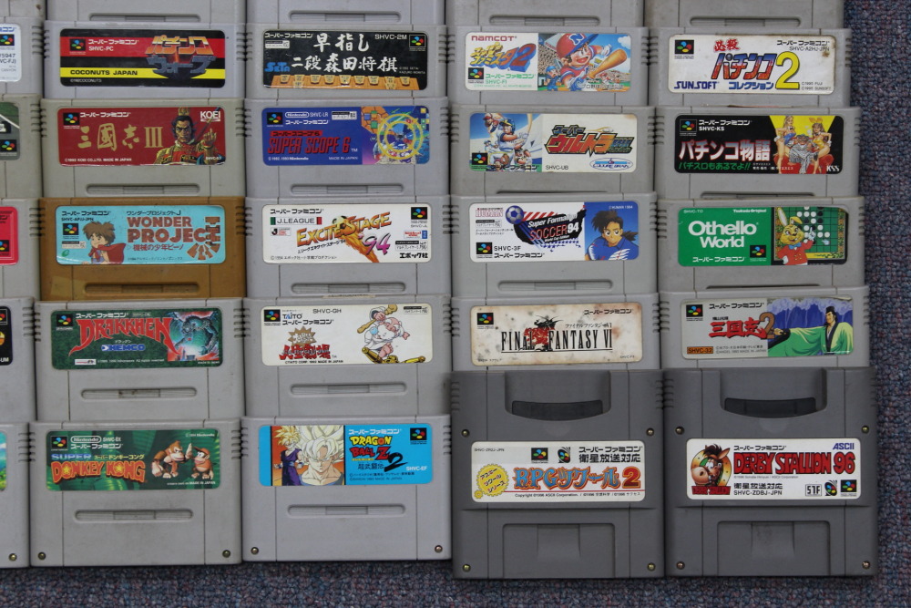 Wholesale Lot of 80 Nintendo Super Famicom Games (Untested / Uncleaned) Nintendo Super Famicom SFC