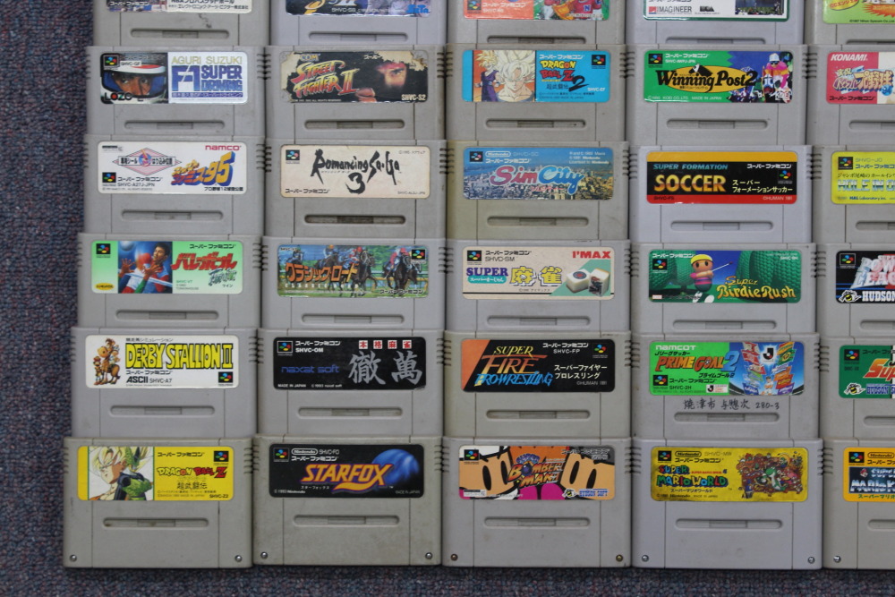 Wholesale Lot of 80 Nintendo Super Famicom Games (Untested / Uncleaned) Nintendo Super Famicom SFC