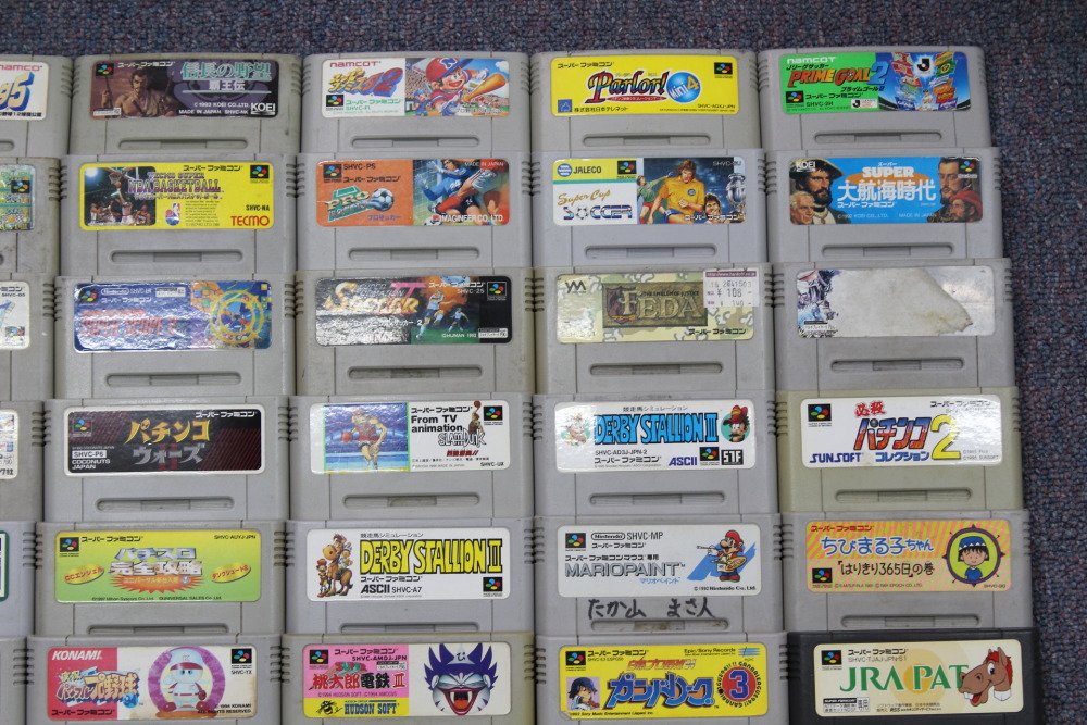 Wholesale Lot of 80 Nintendo Super Famicom Games (Untested / Uncleaned) Nintendo Super Famicom SFC