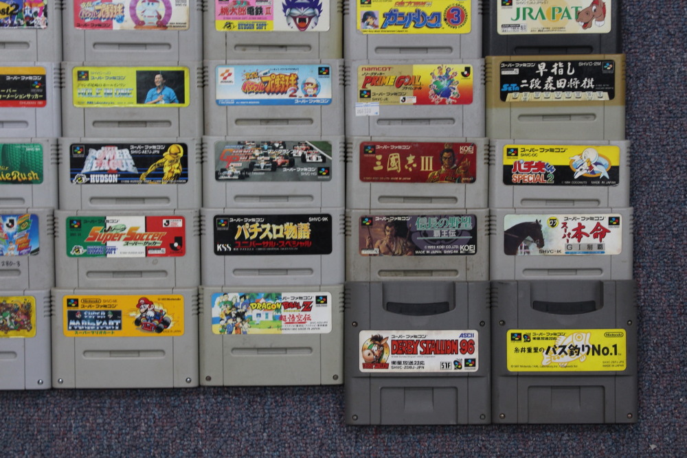 Wholesale Lot of 80 Nintendo Super Famicom Games (Untested / Uncleaned) Nintendo Super Famicom SFC