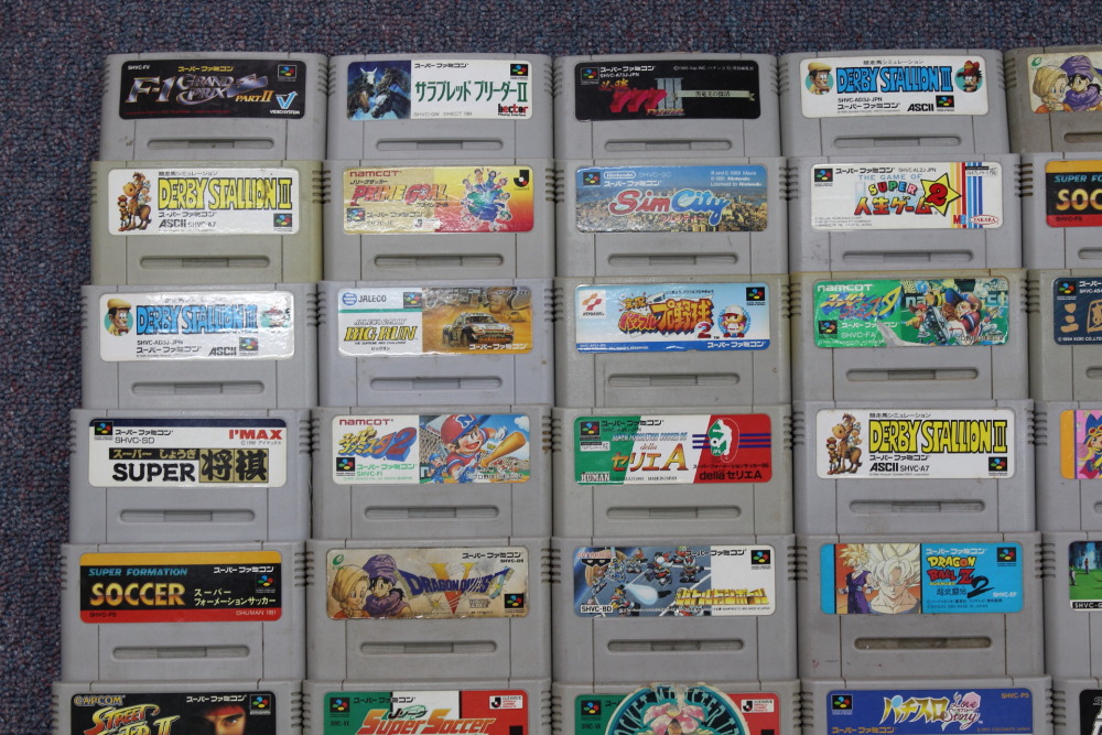 Wholesale Lot of 80 Nintendo Super Famicom Games (Untested / Uncleaned) Nintendo Super Famicom SFC