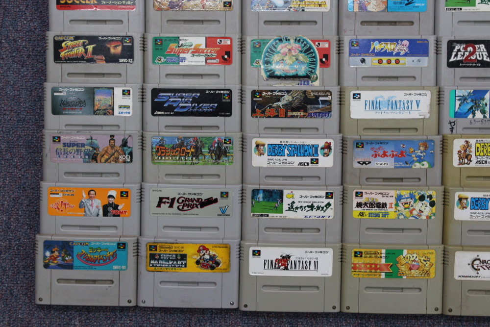 Wholesale Lot of 80 Nintendo Super Famicom Games (Untested / Uncleaned) Nintendo Super Famicom SFC