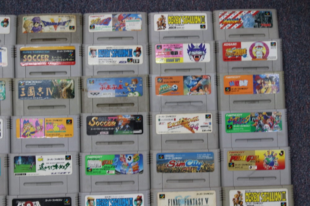 Wholesale Lot of 80 Nintendo Super Famicom Games (Untested / Uncleaned) Nintendo Super Famicom SFC