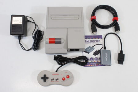 AV Famicom Console "New Famicom" HVC-101 Controller x1 AC Adapter S-Video to HDMI Adapter Cable (A) Nintendo Famicom FC