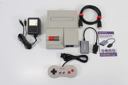 AV Famicom Console "New Famicom" HVC-101 Controller x1 AC Adapter S-Video to HDMI Adapter Cable (B) Nintendo Famicom FC