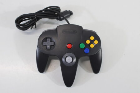 Official Nintendo 64 Controller Black x Gray 8/10 Tight Stick (B) Nintendo 64 N64