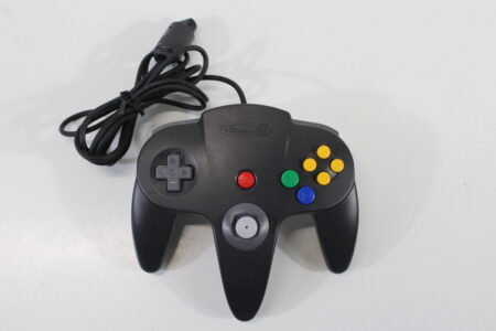 Official Nintendo 64 Controller Black x Gray 7~8/10 Tight Stick (B) Nintendo 64 N64