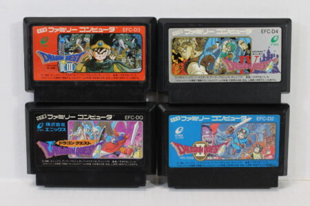 Lot of 4 Dragon Quest Warrior 1 2 3 4 I II III IV (B) Nintendo Famicom FC