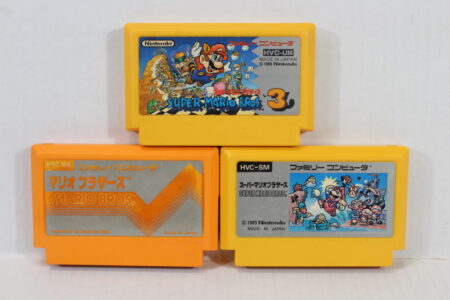 Lot of 3 Original Super Mario Bros 1 3 (B) Nintendo Famicom FC