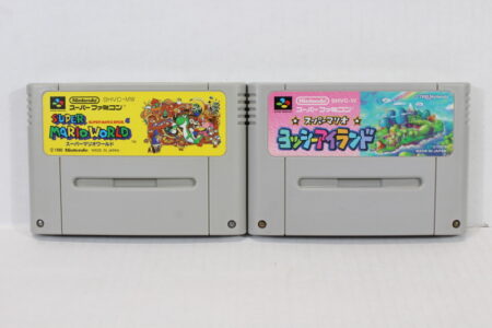Lot of 2 Super Mario World & Yoshi's Island (B) Nintendo Super Famicom SFC
