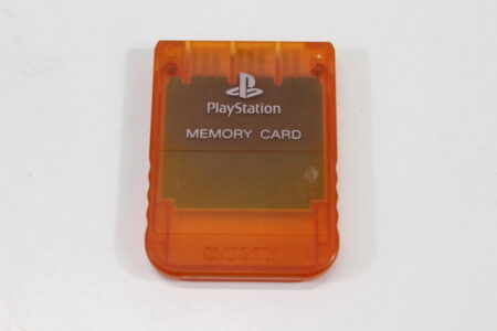 Official SONY PlayStation 1 OEM Memory Card SCPH-1020 Clear Orange / Pink for PS1 Console (B) SONY PlayStation 1 PS1