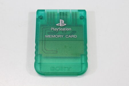 Official SONY PlayStation 1 OEM Memory Card SCPH-1020 Clear Teal Green for PS1 Console (B) SONY PlayStation 1 PS1