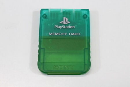 Official SONY PlayStation 1 OEM Memory Card SCPH-1020 Clear Teal Green for PS1 Console (C Discolored) SONY PlayStation 1 PS1