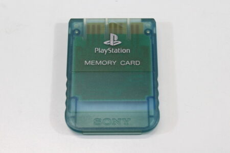 Official SONY PlayStation 1 OEM Memory Card Clear Blue for PS1 Console (C Discolored) SONY PlayStation 1 PS1