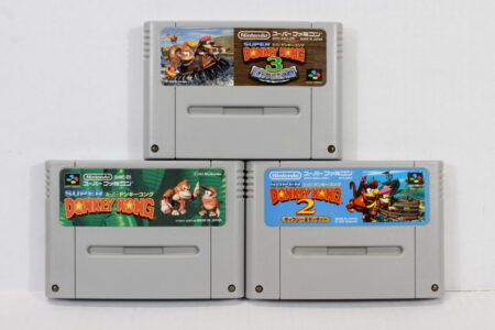 Lot of 3 Super Donkey Kong Country 1 2 3 (B) Nintendo Super Famicom SFC