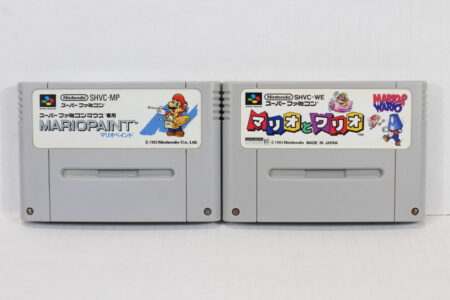 Lot of 2 Mario & Wario / Mario Paint (B) Nintendo Super Famicom SFC