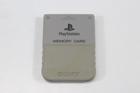 Official SONY PlayStation 1 OEM Memory Card SCPH-1020 Gray for PS1 Console (B) SONY PlayStation 1 PS1