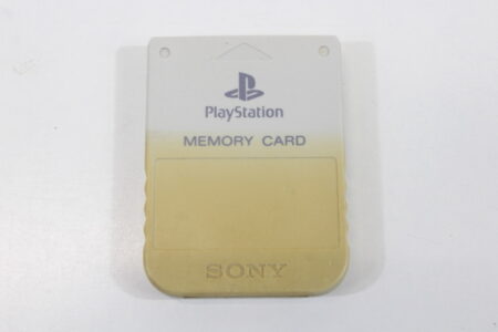 Official SONY PlayStation 1 OEM Memory Card Light Gray / Off White for PS1 Console (C Discolored) SONY PlayStation 1 PS1