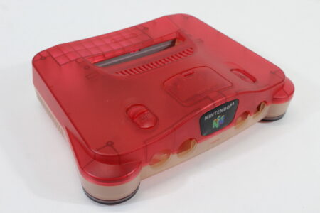 Nintendo 64 Toys R' Us Limited Clear Tropical Red x Clear Console OEM Replacement Shell (B) Nintendo 64 N64