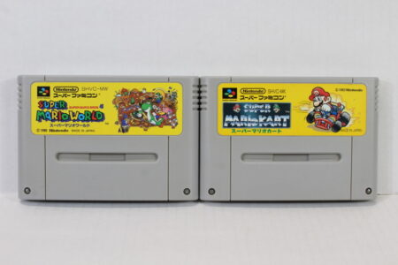Lot of 2 Super Mario World & Kart (B) Nintendo Super Famicom SFC