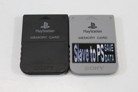 Lot of 2 Official SONY PlayStation 1 OEM Memory Card SCPH-1020 Gray Black for PS1 Console (B) SONY PlayStation 1 PS1
