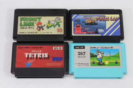 Lot of 4 Front Line Final Lap TETRIS Golf (B) Nintendo Famicom FC