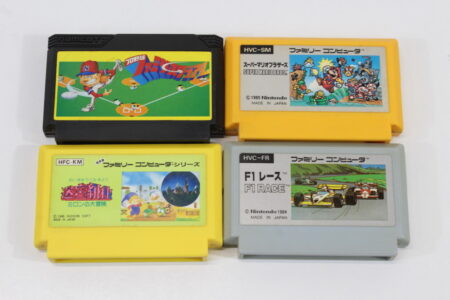 Lot of 4 Famista Super Mario Bros Milon's Secret Castle F1 Race (B) Nintendo Famicom FC