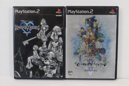 Lot of 2 Kingdom Hearts I 1 & II 2 CIB (B) SONY PlayStation 2 PS2