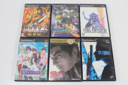 Lot of 6 Scandal Tekken Tag Tournament Naruto Ultimate Ninja 2 Final Fantasy XII 12 Bascklash Sengoku Musou 2 CIB (B) SONY PlayStation 2 PS2