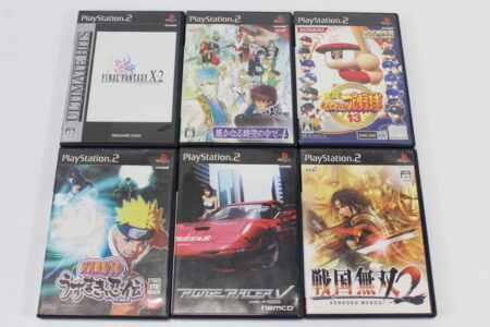 Lot of 6 Ridge Racer V 5 Naruto Uzumaki Ninden Final Fantasy X-2 10-2 Sengoku Musou 2 Harukanaru Toki no Naka de Powerful Pro Baseball 13 CIB (B) SONY PlayStation 2 PS2