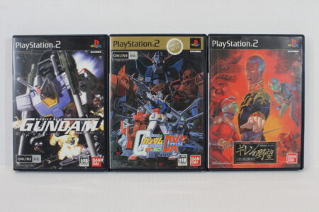 Lot of 3 Mobile Suit Gundam Union VS Zeon DX Gihren's Greed Meguriai Sora CIB (B) SONY PlayStation 2 PS2