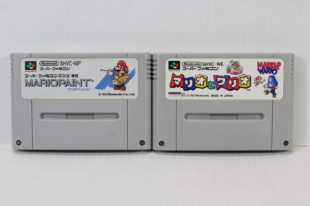 Lot of 2 Mario & Wario / Mario Paint (C) Nintendo Super Famicom SFC