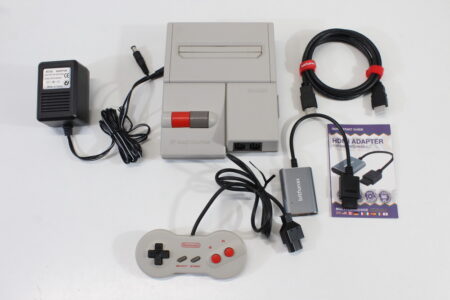 AV Famicom Console "New Famicom" HVC-101 Controller x1 AC Adapter S-Video to HDMI Adapter Cable (B) Nintendo Famicom FC