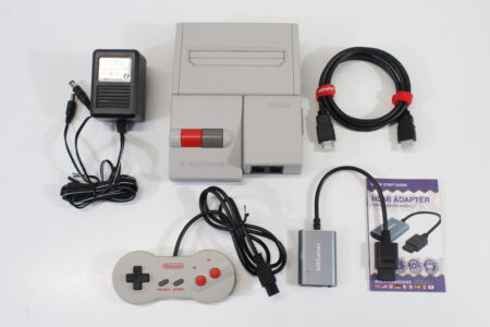 AV Famicom Console "New Famicom" HVC-101 Controller x1 AC Adapter S-Video to HDMI Adapter Cable (B) Nintendo Famicom FC