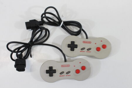Lot of 2 Famicom Dogbone Controller HVC-102 (B) Nintendo Famicom FC NES