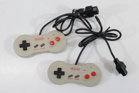 Lot of 2 Famicom Dogbone Controller HVC-102 (B) Nintendo Famicom FC NES