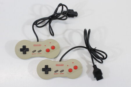 Lot of 2 Famicom Dogbone Controller HVC-102 (C) Nintendo Famicom FC NES