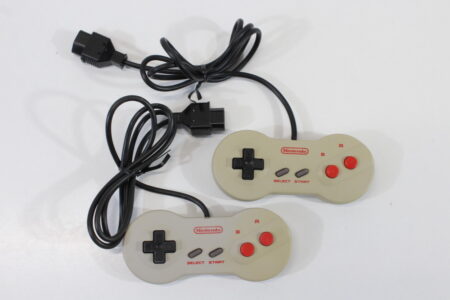 Lot of 2 Famicom Dogbone Controller HVC-102 (C) Nintendo Famicom FC NES
