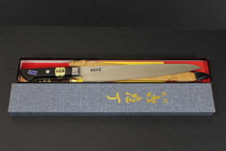 Japanese Chef Knife 9.5 Inch 24cm Blade Honyaki GYUTO (New, Old Stock) Kitchen Knife
