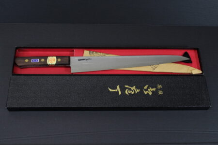 Japanese Slicing Knife 11 Inch 27cm Blade Honyaki Sujihiki (New, Old Stock) Kitchen Knife
