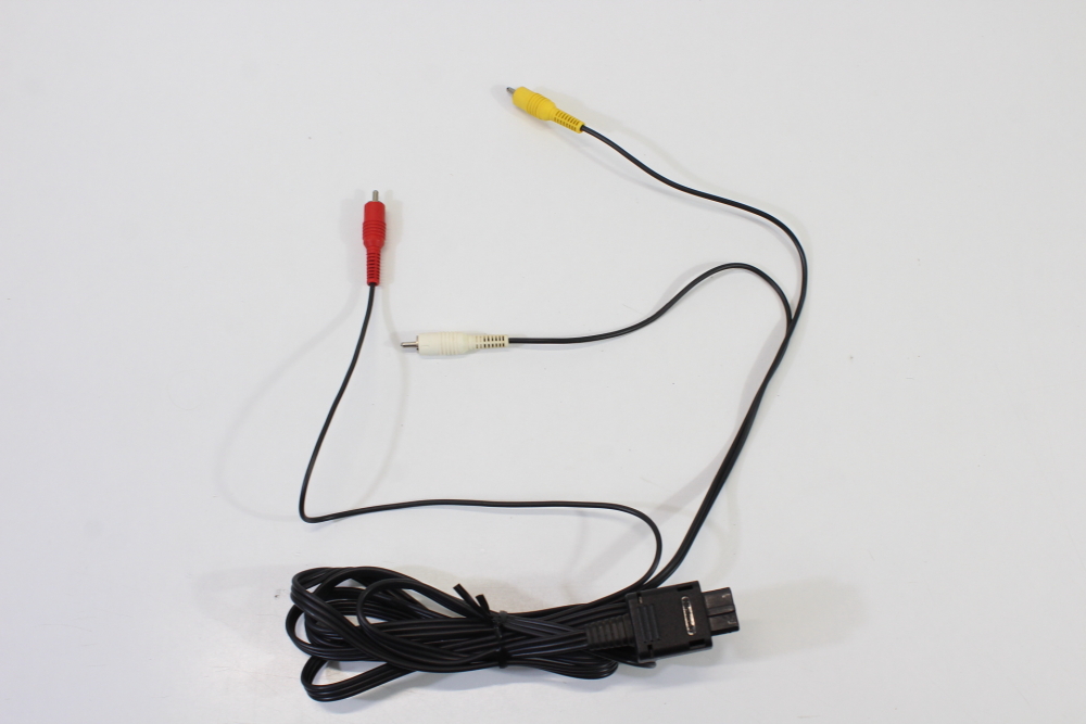 OEM Nintendo RCA AV Cable Black Plug GC SNES N64 SFC Cosmetic Wear (B)