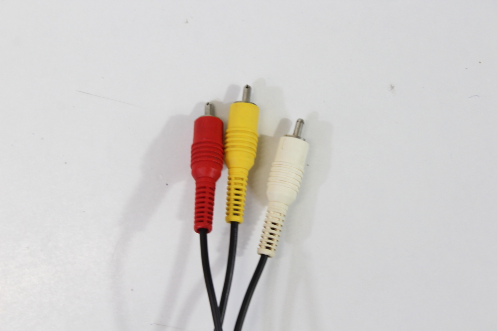 OEM Nintendo RCA AV Cable Black Plug GC SNES N64 SFC Cosmetic Wear (B)