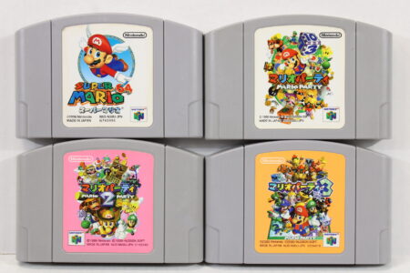 Lot of 4 Super Mario 64 Mario Party 1 2 3 (B) Nintendo 64 N64