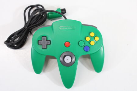 Official Nintendo 64 Green Controller 8/10 Tight Stick TESTED N64 (B)