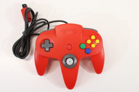 Official Nintendo 64 Controller Red 8/10 Tight Stick N64 (B)