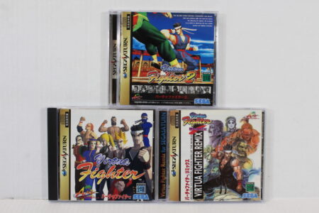 Lot of 3 Virtua Fighter 1 2 & Remix (B) SEGA Saturn SS