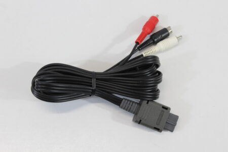 Official Nintendo S-Video Cable OEM Gray Plug for Super Famicom / Nintendo 64 / GameCube SFC (For Parts or Repair)