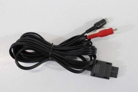 Official Nintendo S-Video Cable OEM Gray Plug for Super Famicom / Nintendo 64 / GameCube SFC (For Parts or Repair)